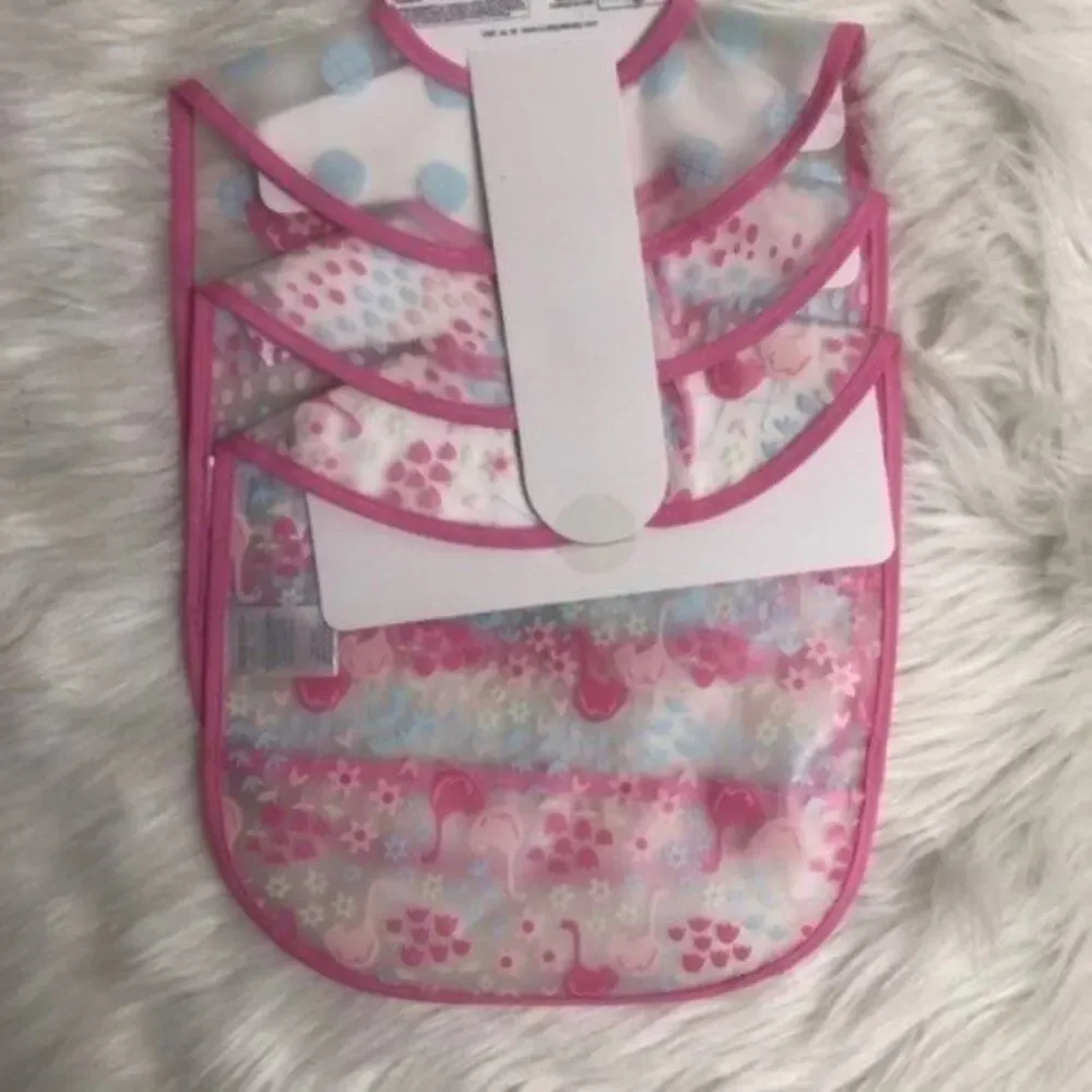 Baby Gear Three Pack Easy Clean Up Bib Set